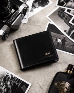 Peterson Elegancki Skórzany Portfel, Etui Na Karty I Brelok 2