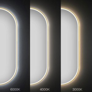Lustro Tutumi LUSTRO ŚCIENNE LED OVL 50x100cm Złote Szczotkowane 5