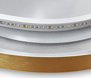 Lustro Tutumi LUSTRO ŚCIENNE LED OVL 50x100cm Złote Szczotkowane 9