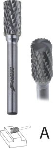 Dedra Frezy trzpien.do metalu 6szt zestaw,trzpień 6mm,węglik wolfr 2