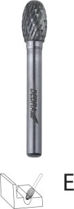 Dedra Frezy trzpien.do metalu 6szt zestaw,trzpień 6mm,węglik wolfr 5