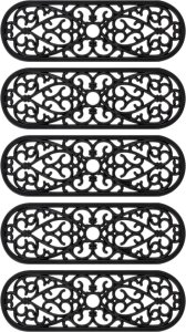 vidaXL Nakładki na schody, 5 szt., 25x75 cm, gumowe 3