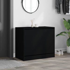 vidaXL Szafka na buty, czarna, 80x42x69 cm 3