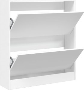 vidaXL Szafka na buty, biała, 80x21x87,5 cm 2