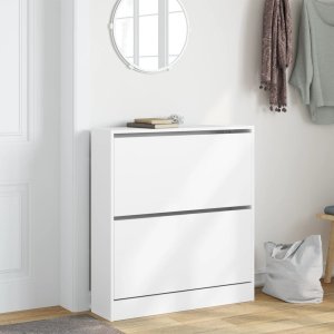 vidaXL Szafka na buty, biała, 80x21x87,5 cm 3