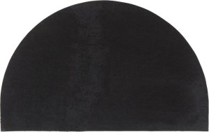 vidaXL Wycieraczka, czarna, półokrągła, 50x80 cm, włókno kokosowe 2