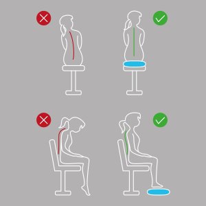 Triton Poduszka sensoryczna do ćwiczeń 33 cm NS-958 niebieska 8