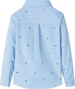 vidaXL Koszula dziecięca, jasnoniebieska, 128 2