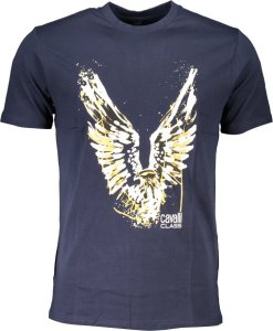 Cavalli Class NIEBIESKI T-SHIRT MĘSKI Z KRÓTKIM RĘKAWEM KLASY CAVALLI XL 1