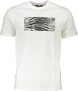 Cavalli Class T-SHIRT MĘSKI Z KRÓTKIM RĘKAWEM KLASY CAVALLI BIAŁY L 1