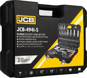 Zestaw narzędzi JCB JCB ZESTAW KLUCZY  94el. 1/2" 1/4" 6