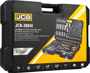 Zestaw narzędzi JCB JCB ZESTAW KLUCZY 216el. 1/2" 3/8" 1/4" 11