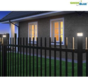 GreenBlue Lampa solarna na słupek LED 60*40 daszek kopertowy (GB125) 2