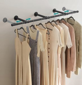 Songmics Wieszak ścienny 30,4 x 170 x 7 cm 68 kg 9