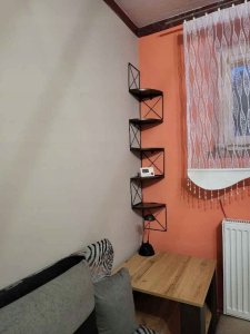 Vasagle Pływające półki 5 poziomów, półka książkowa, do sypialni salon w łazience biuro kuchenne, łatwy montaż, przemysł, rustykalny brą 10