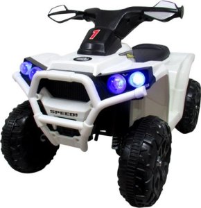 R-Sport Quad J8 biały na akumulator, quady dla dzieci muzyka światła 1
