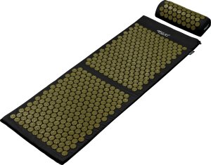 4fizjo Duża mata do akupresury z poduszką 110x42cm czarno-złota 4