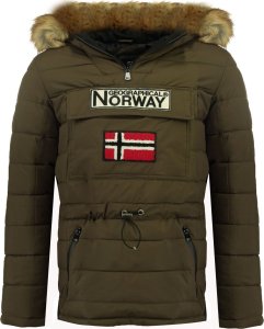 Kurtka męska Geographical Norway Markowa kurtka Geographical Norway model Coconut-WR036H kolor Zielony. Odzież męska. Sezon: Jesień/Zima L 1