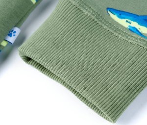 vidaXL Bluza dziecięca, jasne khaki, 116 5