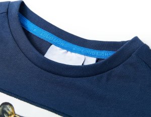 vidaXL Koszulka dziecięca z krótkimi rękawami, ciemnoniebieska, 128 3