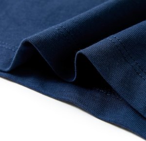 vidaXL Koszulka dziecięca z krótkimi rękawami, ciemnoniebieska, 128 6