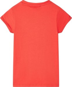 vidaXL Koszulka dziecięca z krótkimi rękawami, czerwona, 140 2