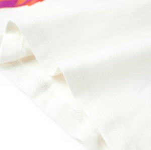 vidaXL Koszulka dziecięca z krótkimi rękawami, ecru, 116 7