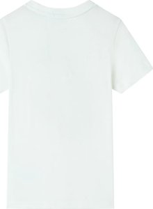 vidaXL Koszulka dziecięca z krótkimi rękawami, ecru, 116 2