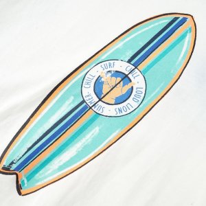 vidaXL Koszulka dziecięca z krótkimi rękawami, ecru, 116 4