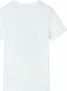 vidaXL Koszulka dziecięca z krótkimi rękawami, ecru, 140 2