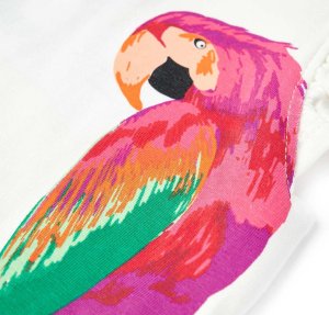 vidaXL Koszulka dziecięca z krótkimi rękawami, ecru, 140 5