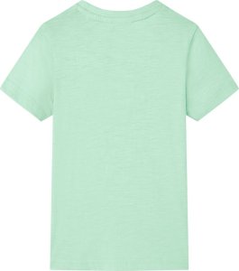 vidaXL Koszulka dziecięca z krótkimi rękawami, jasnozielona, 140 2