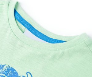 vidaXL Koszulka dziecięca z krótkimi rękawami, jasnozielona, 140 3
