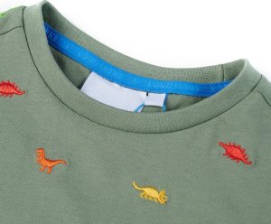 vidaXL Koszulka dziecięca z krótkimi rękawami, khaki, 128 3