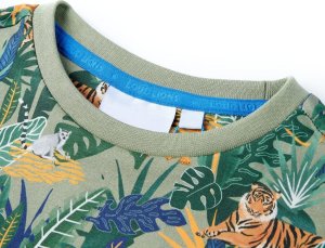 vidaXL Koszulka dziecięca z krótkimi rękawami, kolorowa, 128 3