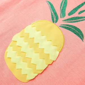 vidaXL Koszulka dziecięca, neonowy koral, 128 4