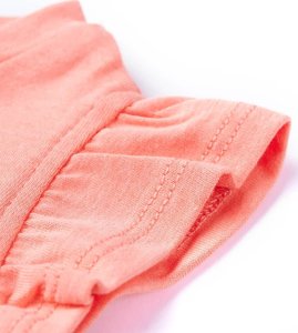 vidaXL Koszulka dziecięca, neonowy koral, 140 5