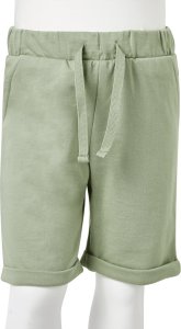 vidaXL Szorty dziecięce ze sznurkiem, jasne khaki, 104 8