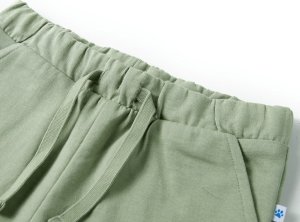 vidaXL Szorty dziecięce ze sznurkiem, jasne khaki, 92 3