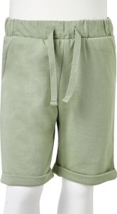 vidaXL Szorty dziecięce ze sznurkiem, jasne khaki, 92 8