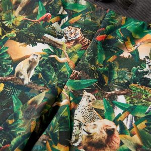 vidaXL Szorty dziecięce ze sznurkiem, morskie, 116 4