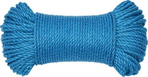 vidaXL Linka robocza, niebieska, 3 mm, 50 m, polipropylen 3