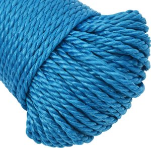 vidaXL Linka robocza, niebieska, 3 mm, 50 m, polipropylen 5