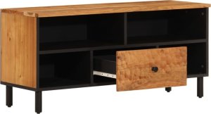 vidaXL Szafka pod telewizor, 100x33x46 cm, lite drewno akacjowe 4