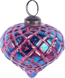 Beliani Zestaw 6 bombek szklanych różowy ASTRALE 4