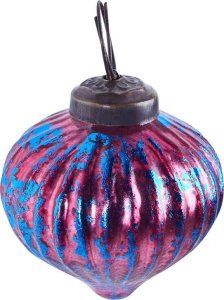 Beliani Zestaw 6 bombek szklanych różowy ASTRALE 5