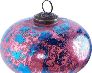 Beliani Zestaw 6 bombek szklanych różowy ASTRALE 6