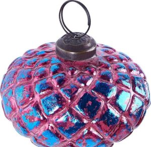 Beliani Zestaw 6 bombek szklanych różowy ASTRALE 7