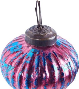 Beliani Zestaw 6 bombek szklanych różowy ASTRALE 8