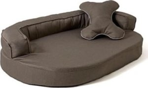TRITON GO GIFT Sofa owalna - legowisko dla zwierząt brąz - 100 x 65 x 10 cm 1